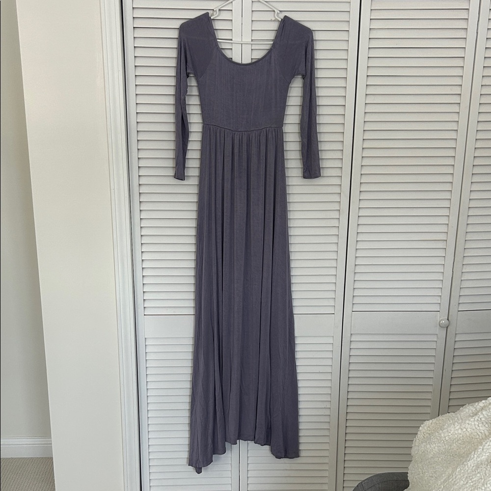 Pinkblush Long Sleeve Purple Dress